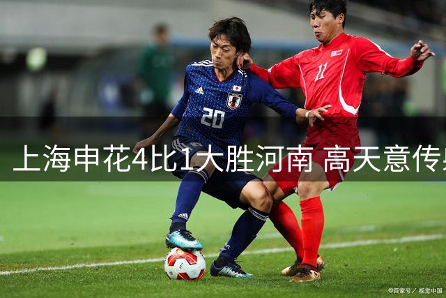 上海申花4比1大胜河南 高天意传射立大功